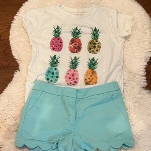 Crewcuts Flamingo Tee and Pink Shorts Set